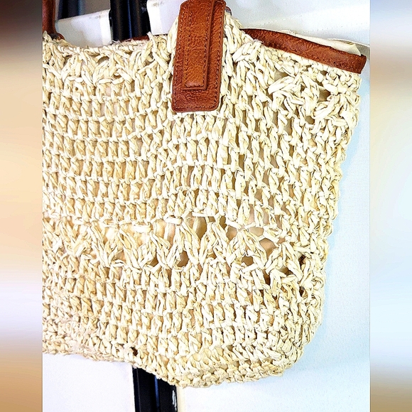 ANNA & ELLE Grass Woven SHOULDER Bag BOHO Beach TOTE - Picture 8 of 16
